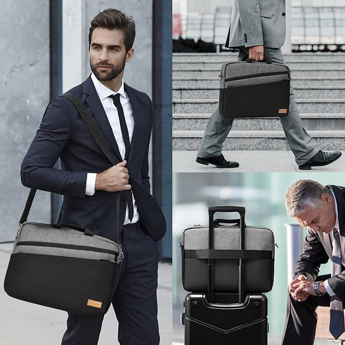 15 15.6 16 17 17.3 inch Laptop Computer PC Shoulder Bag Carrying Case, - Image 7