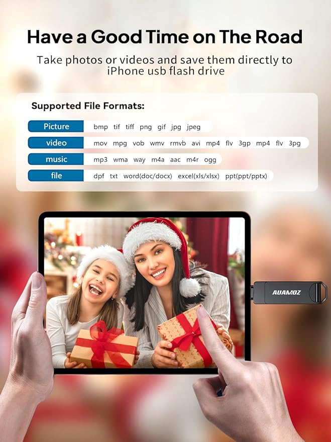 256GB Flash Drive Intended for iPhone, Memory Stick Storage Files Photos Videos - Image 5
