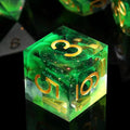 Haxtec Glitter DND Dice Set Sharp Edge Dice by HaxtecDice