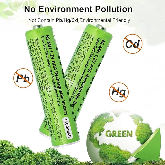 2 Pack NI-MH AAA Rechargeable Battery - Image 2