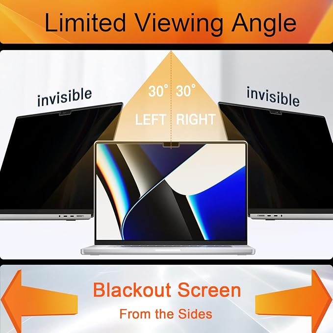 Privacy Screen for MacBook Air 15 Inch 2023-2025, Magnetic Removable Anti Glare - Image 3