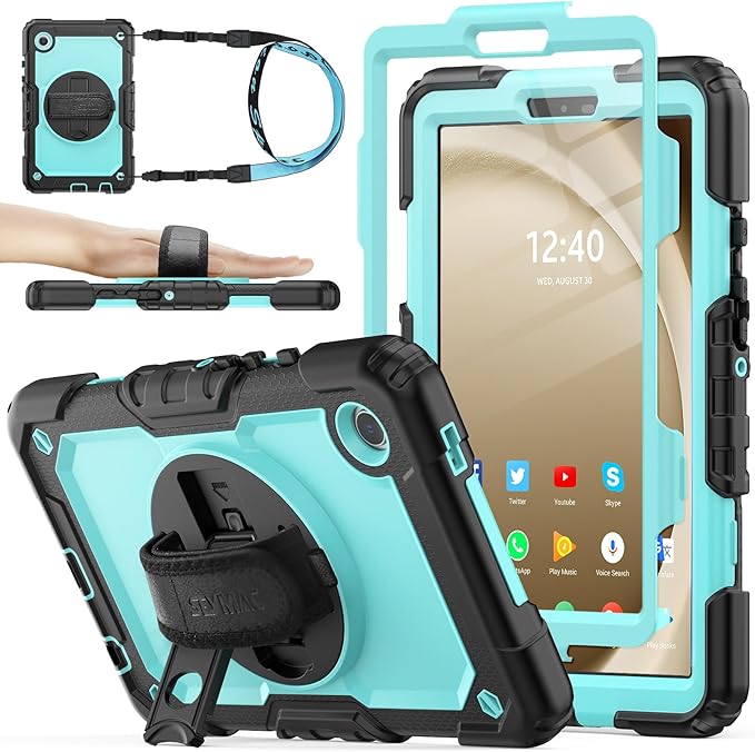 SEYMAC stock Case for Samsung Galaxy Tab A9 8.7'', Full-Body Drop Protection by SEYMACstock