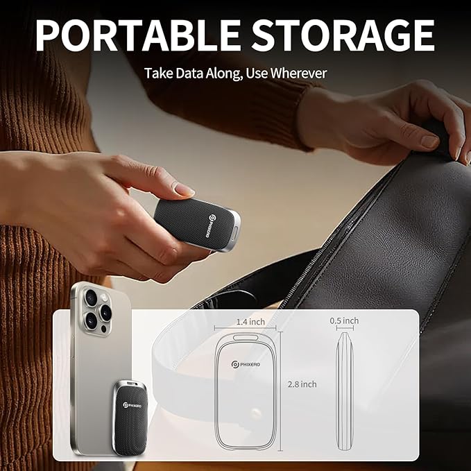 PHIXERO P20 External Portable SSD 1TB, External Solid State Drives - Image 3