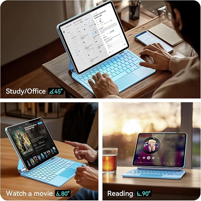 for iPad Pro 11 inch Case with Keyboard, Keyboard Case - Image 7