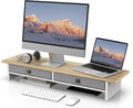 Fenge Monitor Stand with Drawer, 2 Tiers Dual Monitor Riser by Fenge