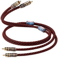 TODN HiFi RCA Cables, Audiophile 2 RCA Male to Male Shielded Audio Cable by TODNAudio