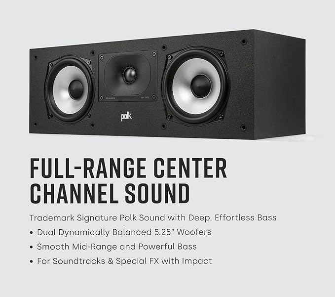 Polk Monitor XT30 Compact Center Channel Speaker - Image 2