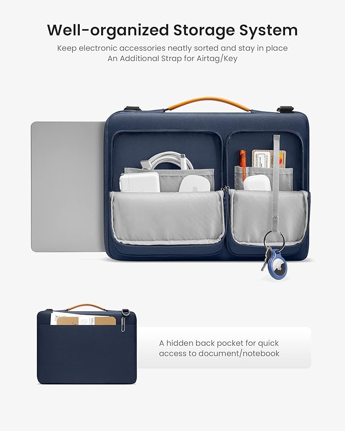 tomtoc Laptop Shoulder Bag for 14 Inch MacBook Pro M4/M3/M2/M1 Pro/Max 2024-2021 - Image 3
