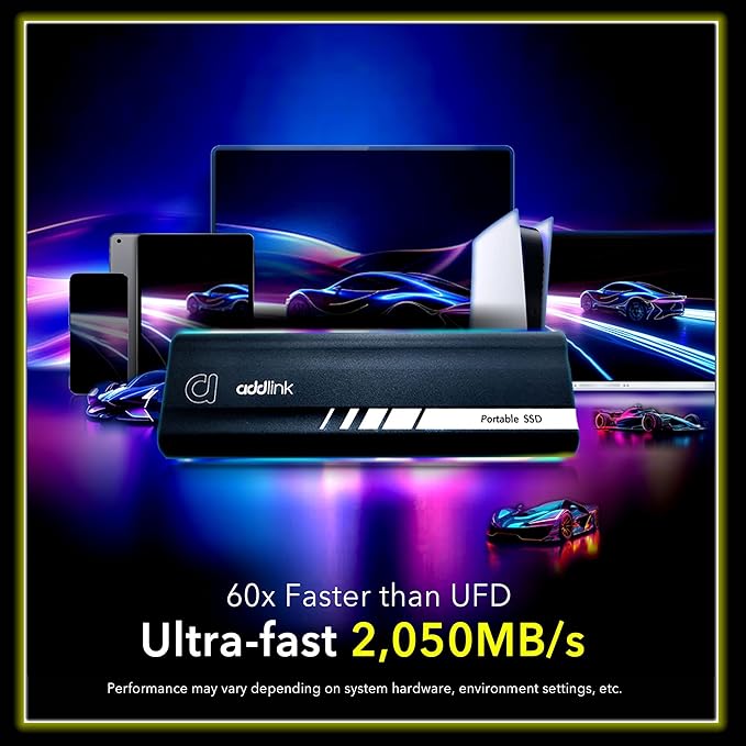Addlink P21 1TB Portable External SSD, 000MB/s Read, USB 3.2 Gen 2x2, - Image 2