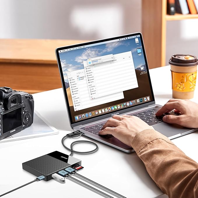 Portable 750GB Docking Station External Hard Drive, USB C Multiport Hub HDD - Image 7