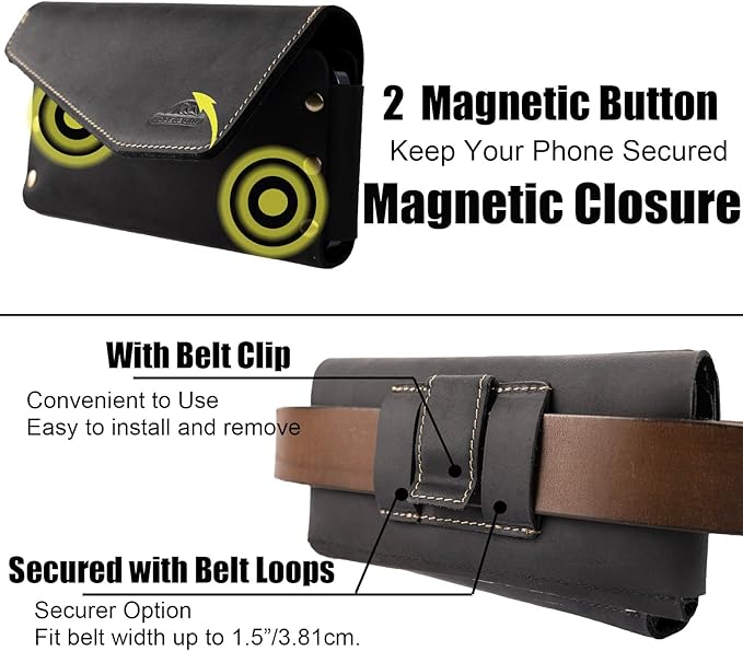 Topstache Leather Phone Holster - Image 4