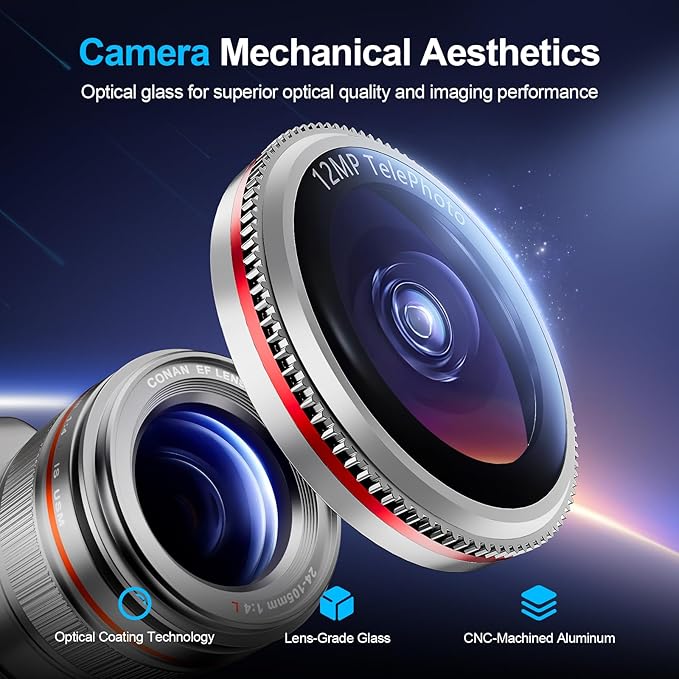 X-it 2 Pack Camera Lens Protector, Shatterproof Anti-Scratch Ultra HD Camera - Image 2