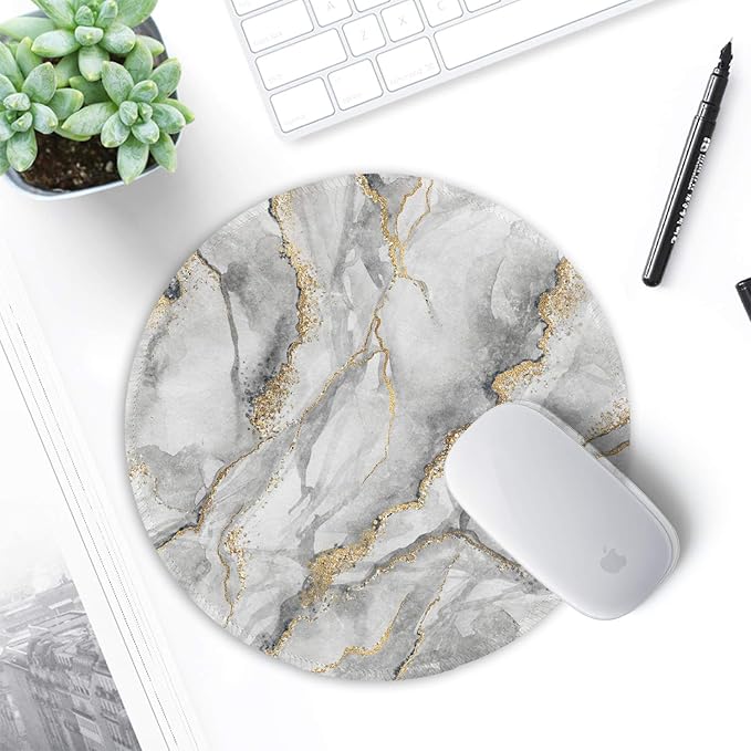 ITNRSIIET Round Mouse Pad with Stitched Edge Premium-Textured Waterproof - Image 7