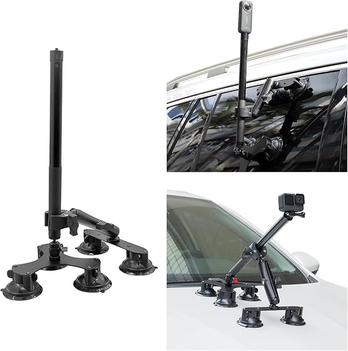 Taisioner Suction Car Mount for Camera Insta360 X5/X4/X3/X2/GO 3/ONE/RS - Image 3