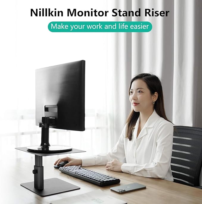 Nillkin Monitor Stand for Desk, Adjustable Height Computer Monitor Stand - Image 4