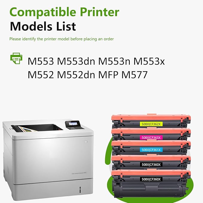 508X Toner Cartridge Combo Pack Replacement - Image 2
