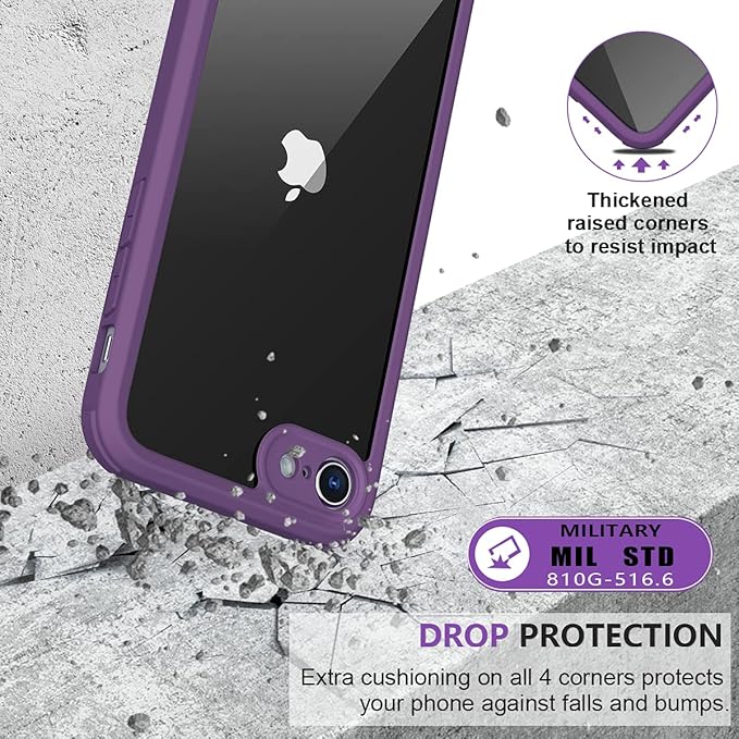 Miracase for iPhone SE Phone Case 3rd/2nd Generation 2022 2020 Full-Body - Image 5