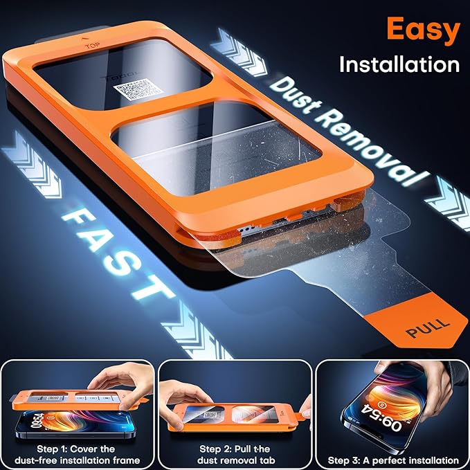 TOCOL for iPhone 13 Pro Max Screen Protector/iPhone 14 Plus Screen Protector - Image 2