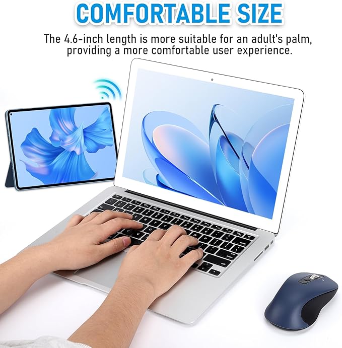 Wireless Mouse, Full-Size Silent Mouse, 36-Month Battery Life, 4 Way Navigation - Image 7