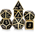 DNDND Metal Dice Set D&D, 7 die Metallic Polyhedral Dice Set by DNDND