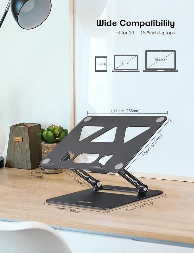 Adjustable Laptop Stand for Desk, Portable Laptop Stand Holder and Riser - Image 5