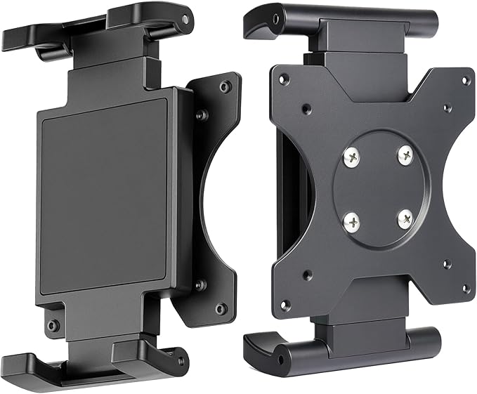 Universal VESA Mount Adapter for Tablets – Spring Clamp Holder for iPad and by VAUBORTTI