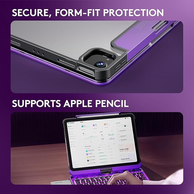KITONE Transparent Case with Wireless Keyboard - Image 8