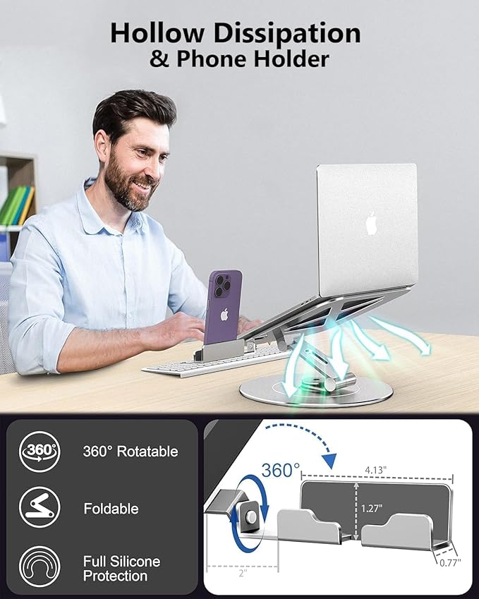 Adjustable 10-17.3" Laptop Stand - Image 5