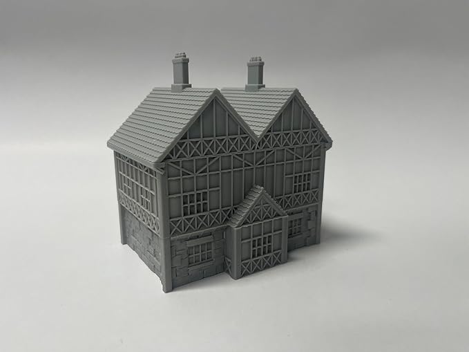 Paintable Tabletop Miniature Little Town Building Terrains Compatible - 18mm - Image 4