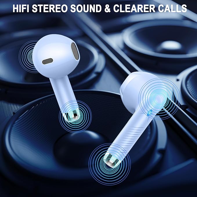 Jxrev Wireless Earbuds Bluetooth 5.4 Headphones Noise Cancelling, Earphones - Image 7