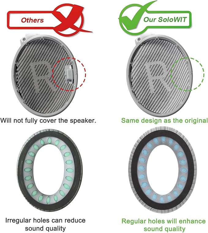 SoloWIT Ear Pads Cushions Replacement, Earpads - Image 6
