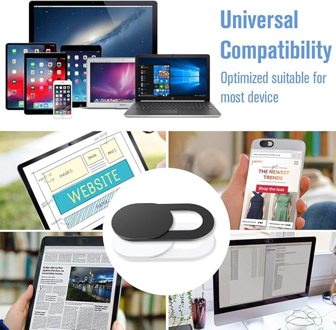 Webcam Cover Slide, Ultra-Thin Laptop Web Camera Cover Compatible - Image 6