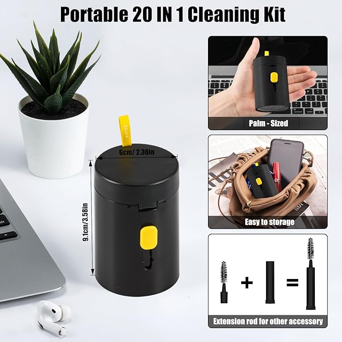 walrfid 2 Pack Laptop Phone Screen Cleaner Kit, Computer Keyboard Brush - Image 6