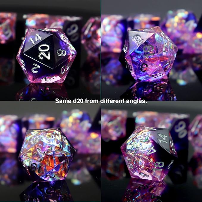 Haxtec DND Dice Set Sharp Edge Resin Dice - Image 7