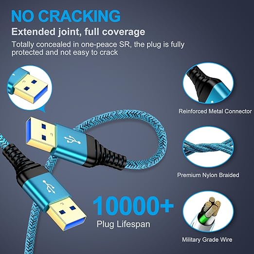 USB to USB Cable, Laptop Cooler, Computer PC Cooling Fan/Pad, DVD Player - Image 7