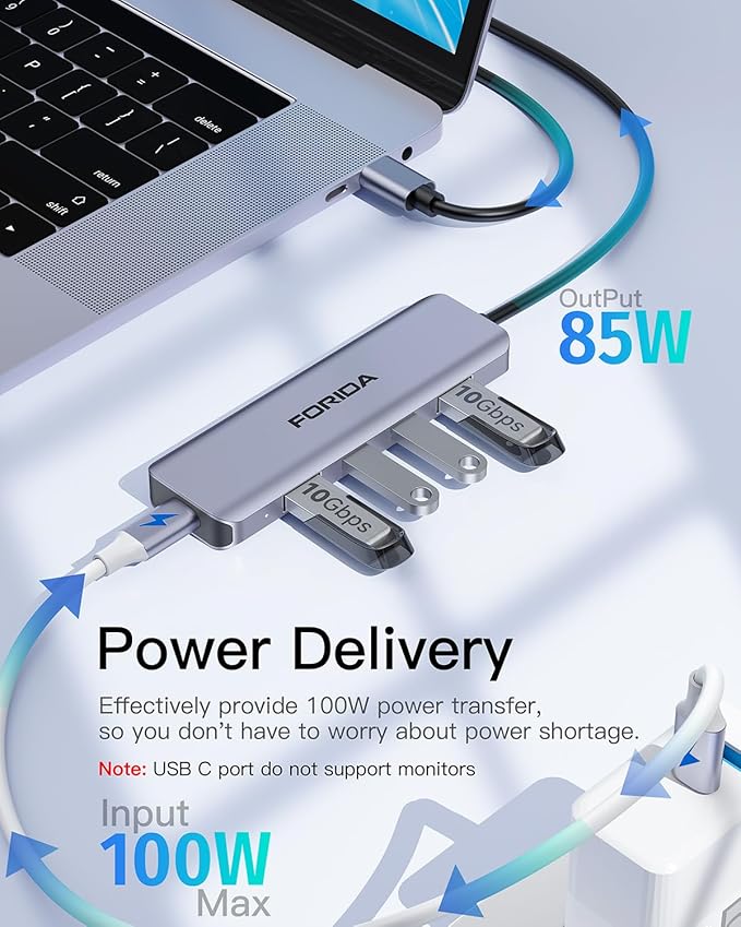 USB C Hub 10Gbps USB C Multiport Adapter - Image 2