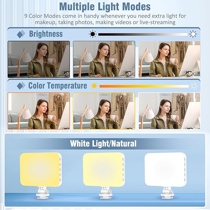 60 LED Portable Selfie Light Video Conference Lighting - Image 3