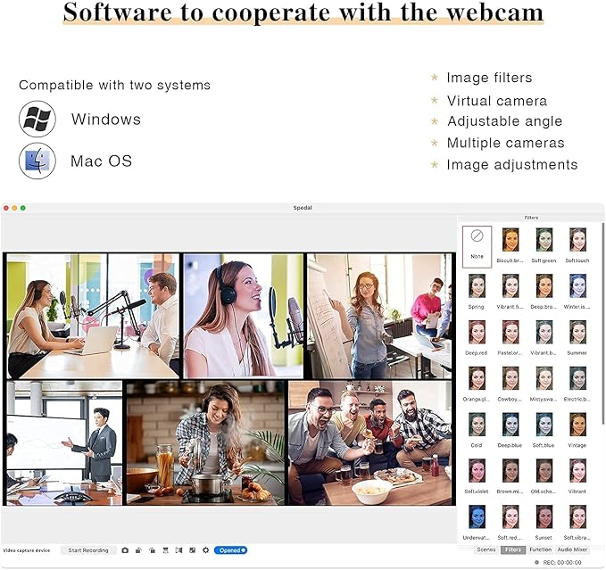 Spedal Webcam 1080P 30fps， HD Computer Webcam - Image 8