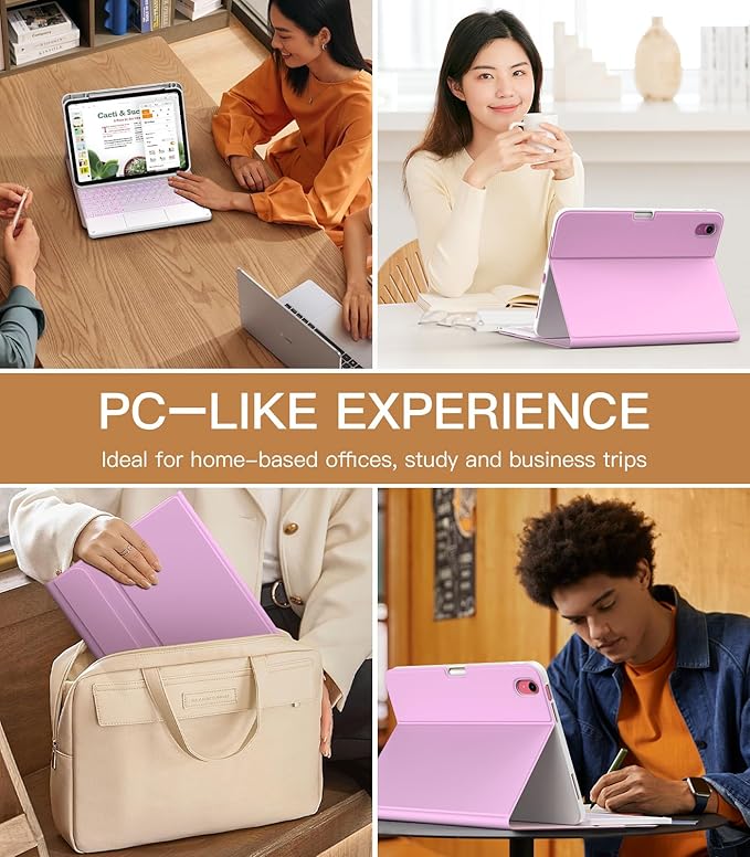 MoKo Touch Keyboard Case for iPad 11th Generation 11 inch 2025, iPad 10th - Image 8