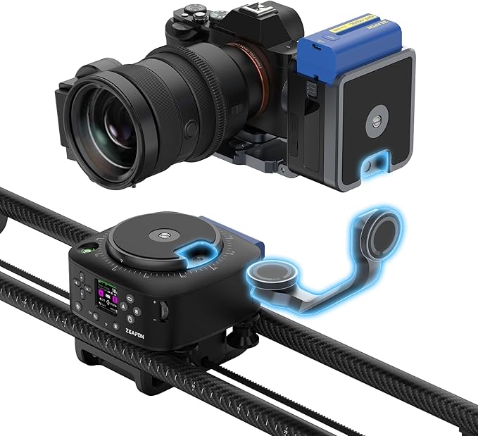 Zeapon AXIS 120 Multi-axis Motorized Camera Slider, LCD Screen APP Control - Image 4