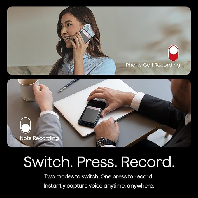 Plaud Note AI Voice Recorder, Voice Recorder w/Case, App Control, Transcribe & - Image 5