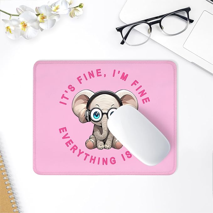 ITNRSIIET Mouse Pad with Stitched Edge Premium Textured Smooth Precise - Image 6