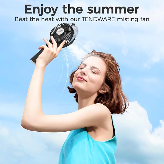 PANERGY Handheld Misting Fan – Rechargeable Battery Operated, Handheld Personal - Image 2
