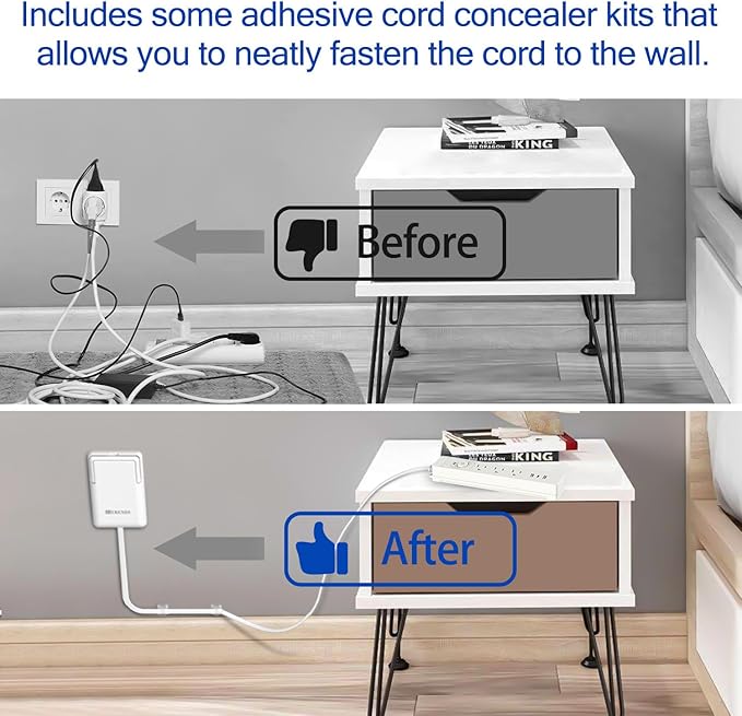 6FT Ultra-Thin Flat Plug Power Strip - Image 3