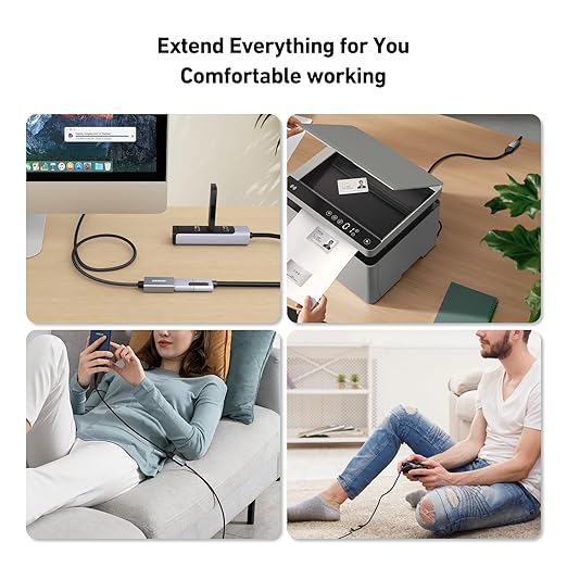 BENFEI USB 3.0 Extension Cable 3.3 Feet, Nylon Braided Compatible - Image 4