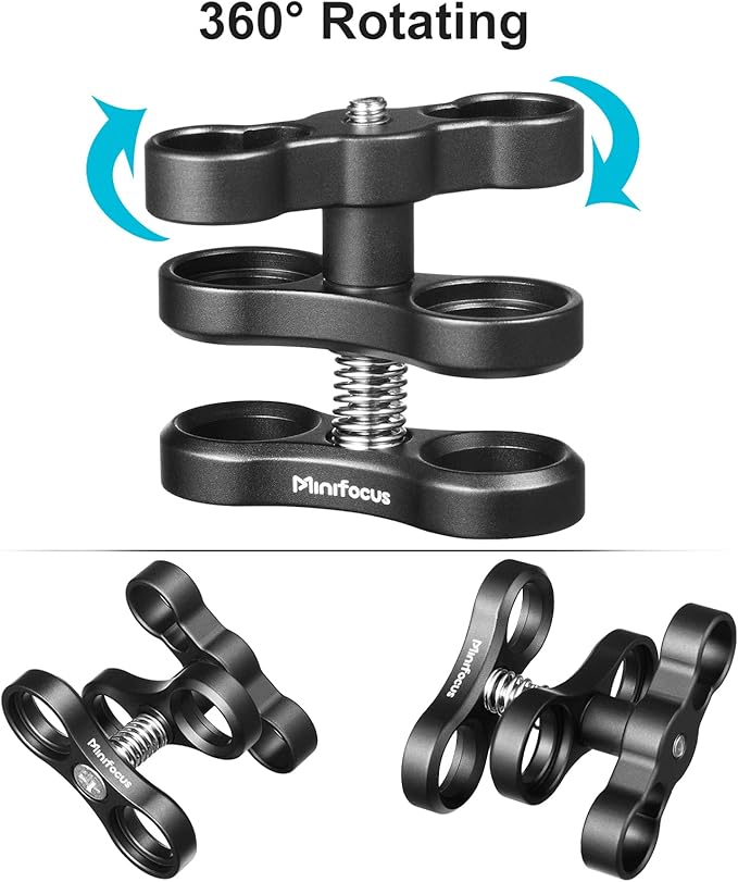 MINIFOCUS 4PCS 1'' Aluminum Ball Clamp Mount - Image 5