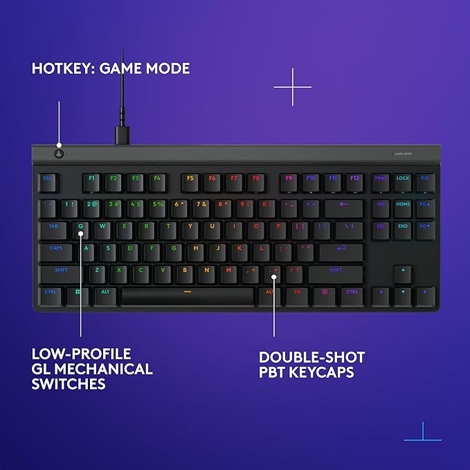 Logitech G515 TKL Wired Low Profile Gaming Keyboard, Fully Customizable RGB - Image 7