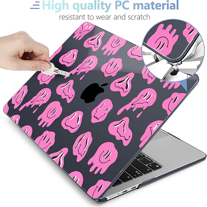 MEEgoodo for M4/M3/M2 MacBook Air 15.3 inch Case 2025 2024 2023, Case Fit Model - Image 4