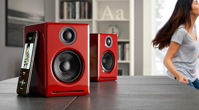 Audioengine A2+ 24 Bit 60 Watt Bluetooth Desktop Computer Speakers - Image 6