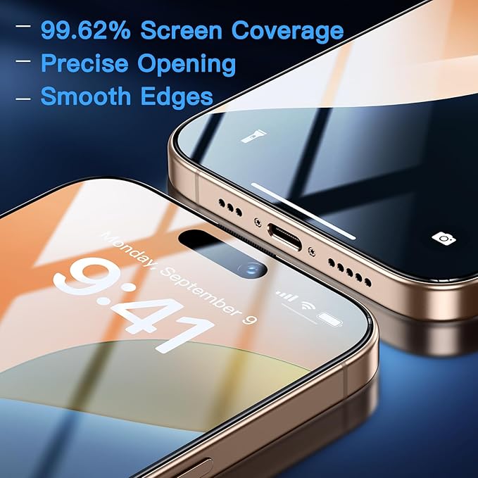Uyiton Compatible with iPhone 16 Pro Screen Protector - Image 7